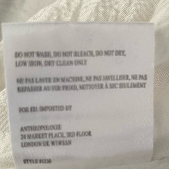 Hutch Anthropologie Mesh Sleeveless A-Dress Navy Blue Embroidery Size Large - Picture 8 of 8